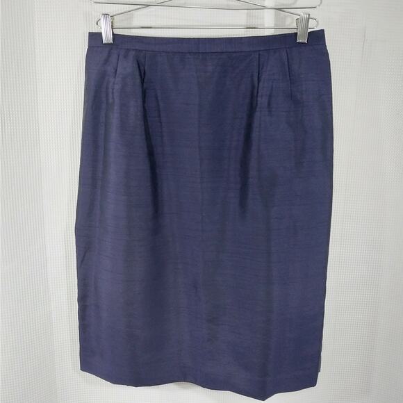 DRESSBARN! GORGEOUS PERIWINKLE BLUE/PURPLE 2 PC JACKET & SKIRT SUIT! SZ 16W - Picture 6 of 12